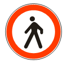 Zabrana saobraćaja za pešake(II-17)