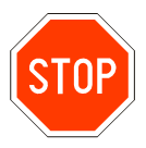 Znak stop "obavezno zaustavljanje"